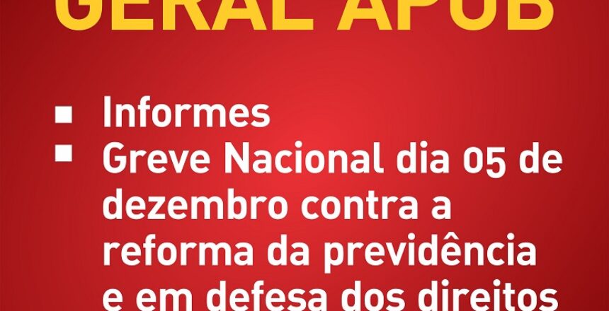 ASSEMBLEIA GERAL 29 DE NOVEMBRO DE 2017