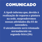 AVISO HORARIO DE FUNCIONAMENTO DA SEDE