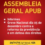 ASSEMBLEIA GERAL 29 DE NOVEMBRO DE 2017