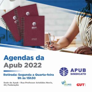 Agenda 2022 já está disponível para retirada. Garanta a sua!