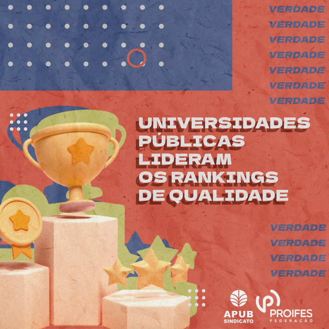 Universidades públicas lideram os rankings de qualidade