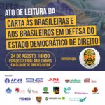 LEITURA DA CARTA AS BRASILEIRAS E BRASILEIROS DIA 24 DE AGOSTO ILE